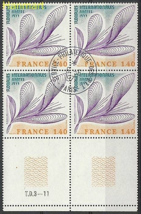 Znaczek Francja 1977 Mi marvie2027 Stemplowane