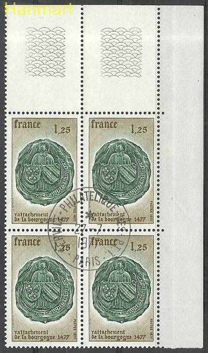 Znaczek Francja 1977 Mi marvie2039 Stemplowane