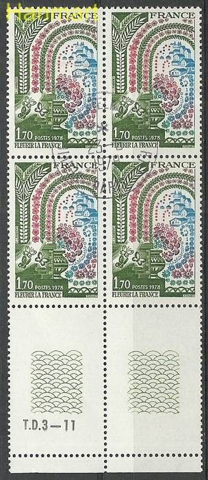 Znaczek Francja 1978 Mi marvie2095 Stemplowane