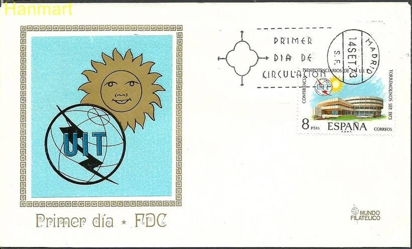 Znaczek Hiszpania 1973 Mi 2040 FDC