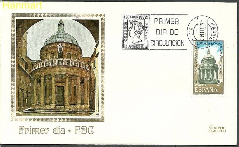 Znaczek Hiszpania 1974 Mi 2078 FDC