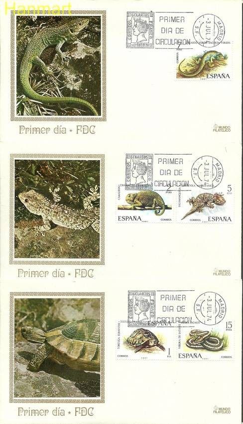Znaczek Hiszpania 1974 Mi 2087-2091 FDC