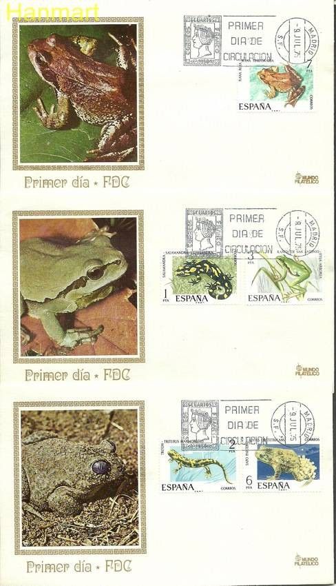 Znaczek Hiszpania 1975 Mi 2164-2168 FDC