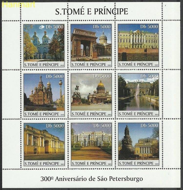 Znaczek Wyspy Św. Tomasza i Książęca 2003 Mi ark2449-2457 Czyste **