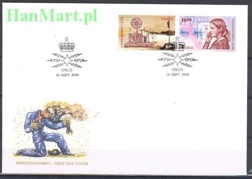 Znaczek Norwegia 2005 Mi 1550-1551 FDC