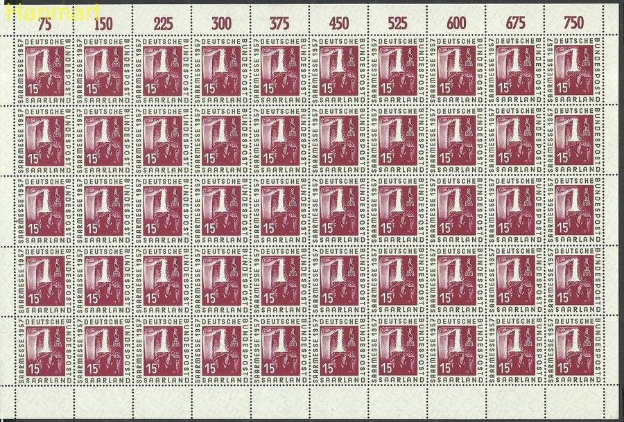 Znaczek Saara 1957 Mi ark400 Czyste **