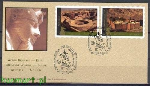 Znaczek Narody Zjednoczone Wiedeń 2005 Mi 443-444 FDC