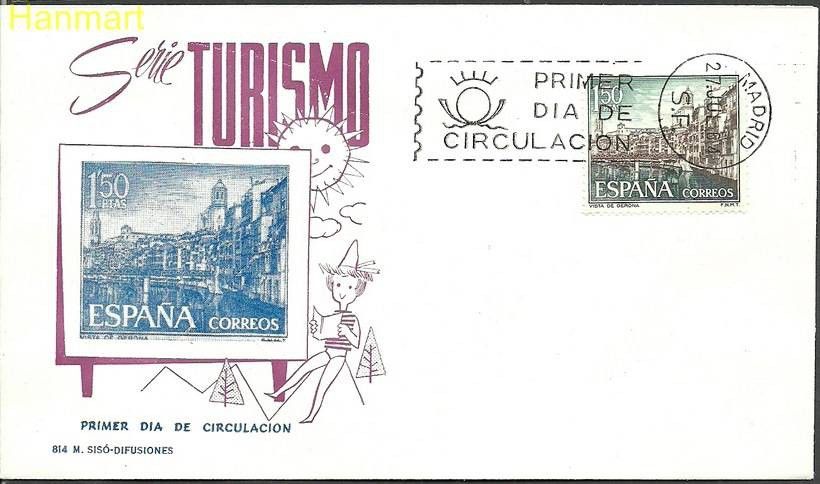 Znaczek Hiszpania 1964 Mi 1498 FDC