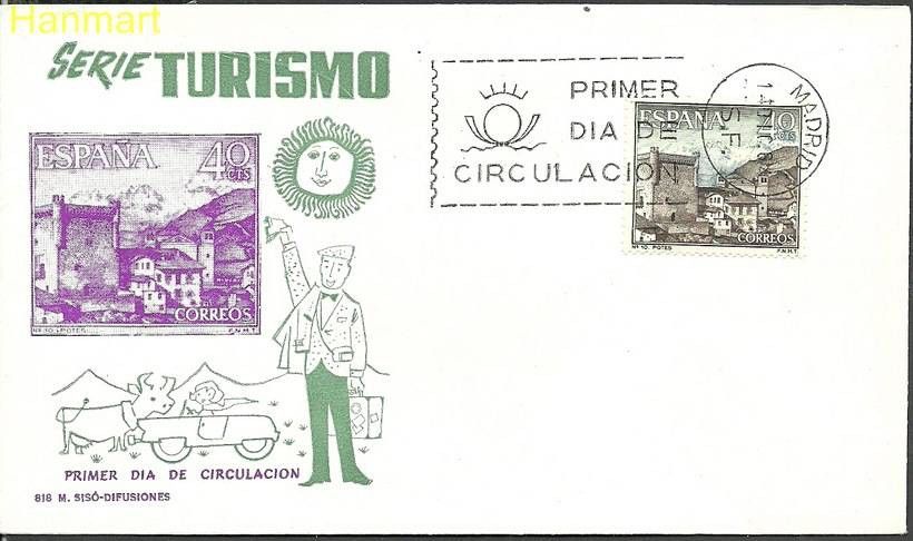 Znaczek Hiszpania 1964 Mi 1525 FDC
