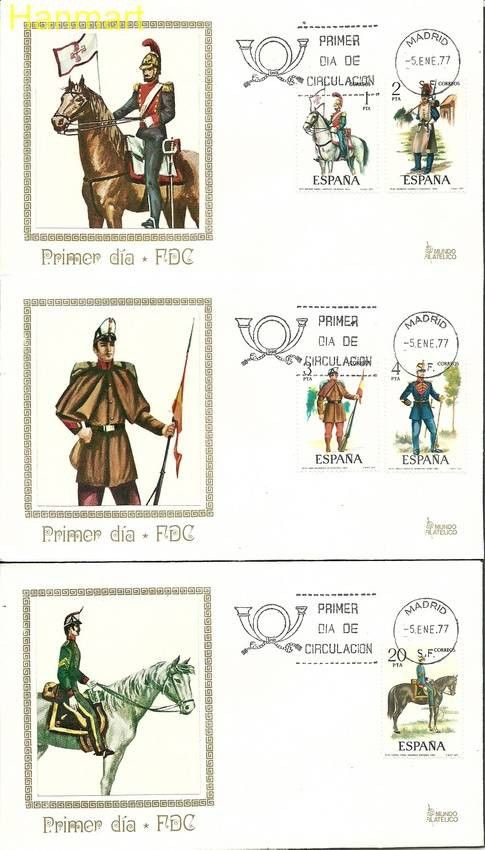 Znaczek Hiszpania 1977 Mi 2274-2278 FDC