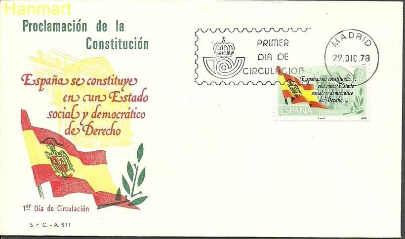 Znaczek Hiszpania 1978 Mi 2399 FDC