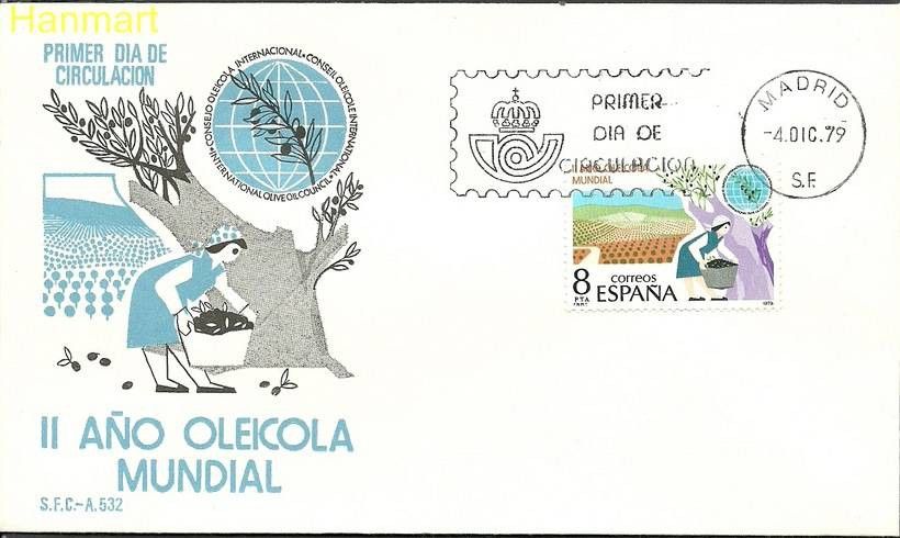 Znaczek Hiszpania 1979 Mi 2449 FDC