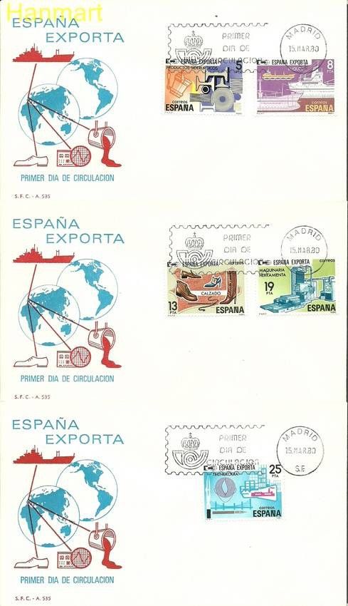 Znaczek Hiszpania 1980 Mi 2455-2459 FDC