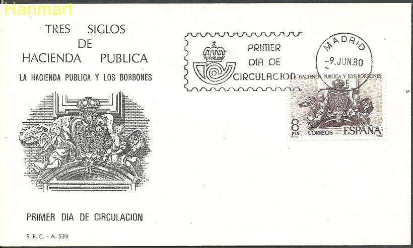 Znaczek Hiszpania 1980 Mi 2465 FDC