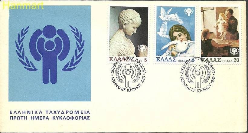Grecja 1979 Mi 1362-1364 FDC