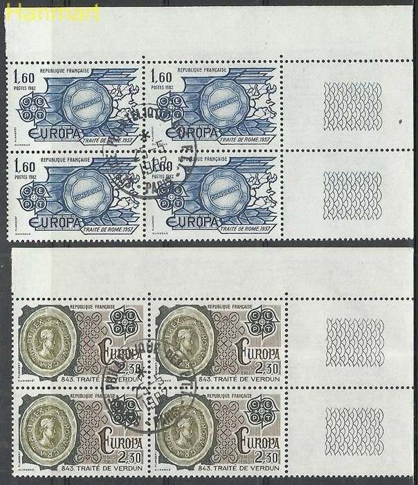Znaczek Francja 1982 Mi marvie2329-2330 Stemplowane