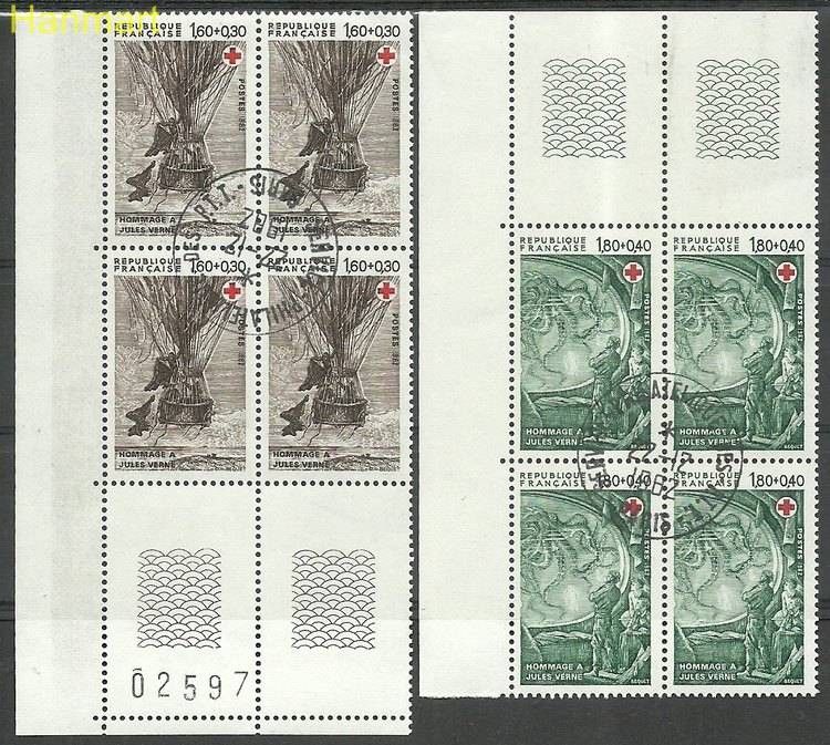 Znaczek Francja 1982 Mi marvie2367-2368A Stemplowane