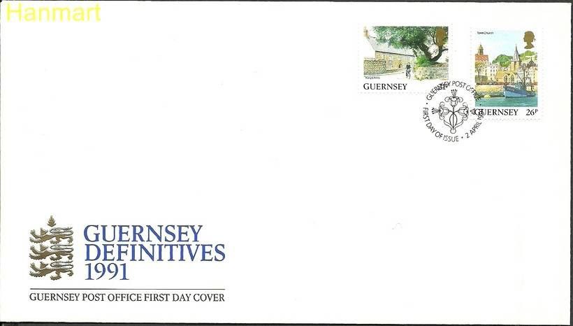 Znaczek Guernsey 1991 Mi 516-517A FDC