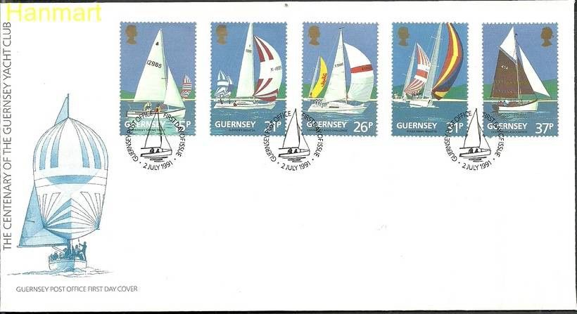 Znaczek Guernsey 1991 Mi 522-526a FDC