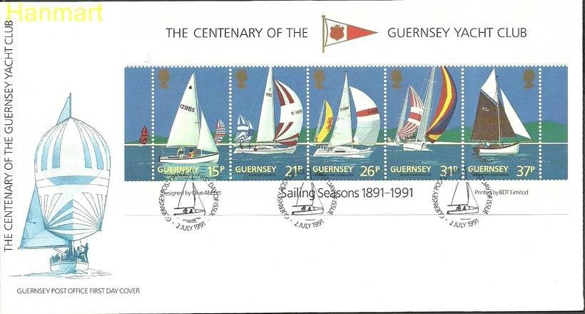 Znaczek Guernsey 1991 Mi bl7 FDC