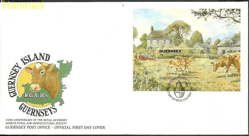 Znaczek Guernsey 1992 Mi bl9 FDC