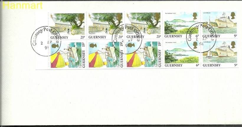 Znaczek Guernsey 1991 Mi h-blatt 37 FDC