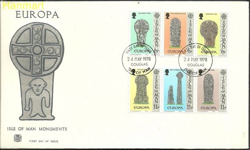Znaczek Wyspa Man 1978 Mi 122-127j FDC