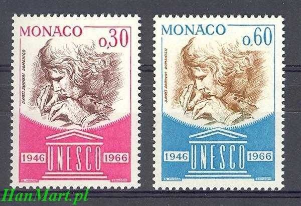 Znaczek Monako 1966 Mi 842-843 Czyste **