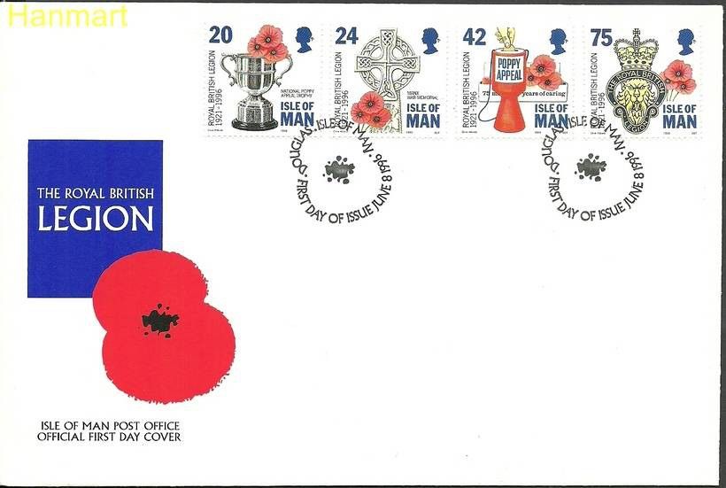 Znaczek Wyspa Man 1996 Mi 684-687 FDC