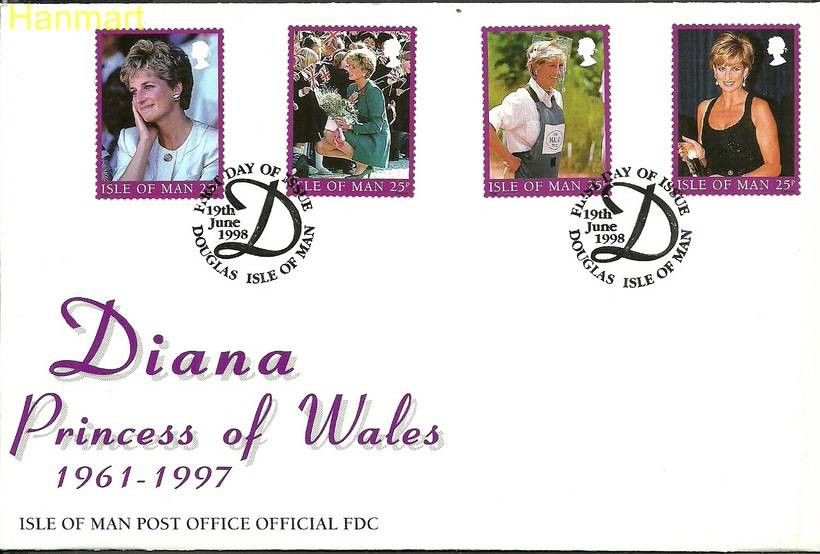 Znaczek Wyspa Man 1998 Mi 774-777 FDC