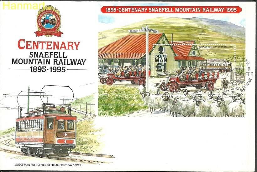 Znaczek Wyspa Man 1995 Mi bl22 FDC