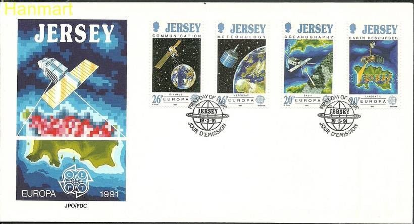 Znaczek Jersey 1991 Mi 539-542 FDC