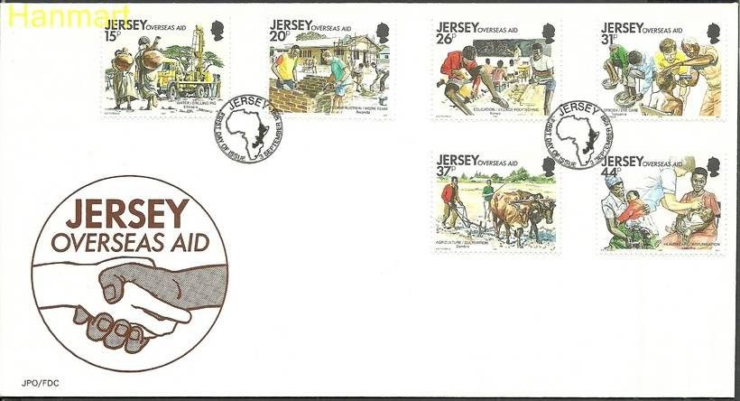 Znaczek Jersey 1991 Mi 553-558 FDC