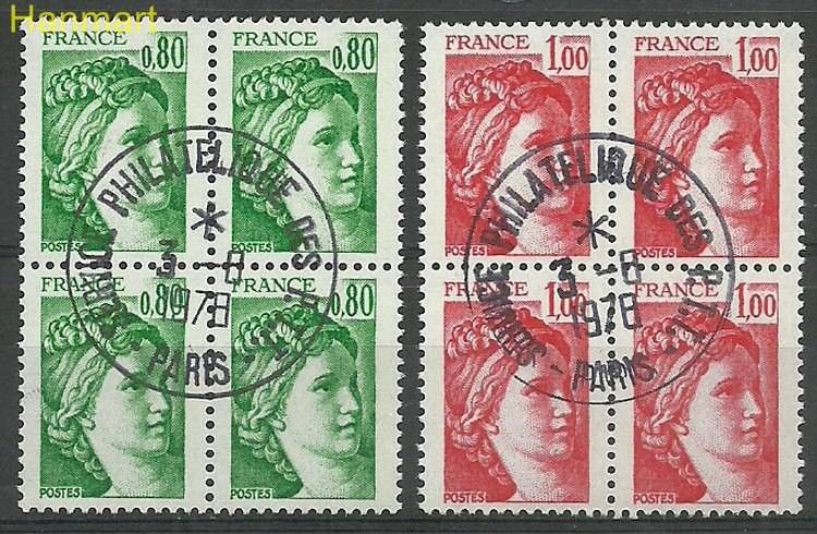Znaczek Francja 1978 Mi vie2057-2058yv Stemplowane