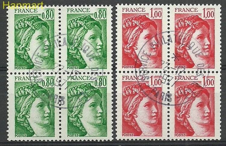 Znaczek Francja 1978 Mi vie2057-2058ywa Stemplowane