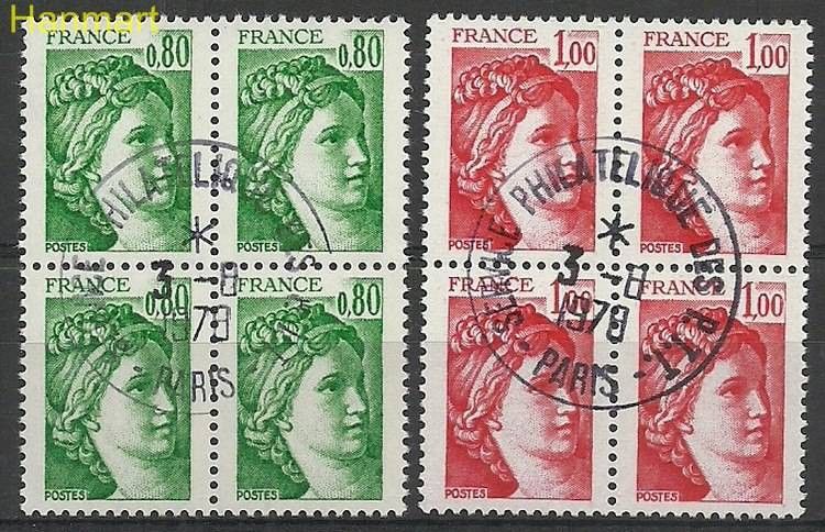 Znaczek Francja 1978 Mi vie2057-2058ywb Stemplowane
