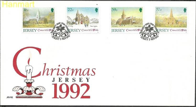 Znaczek Jersey 1992 Mi 591-594 FDC