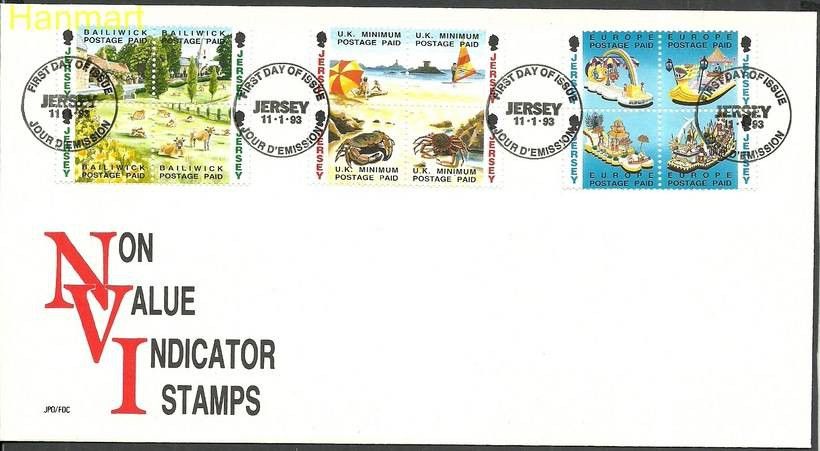 Znaczek Jersey 1993 Mi 595-606 FDC