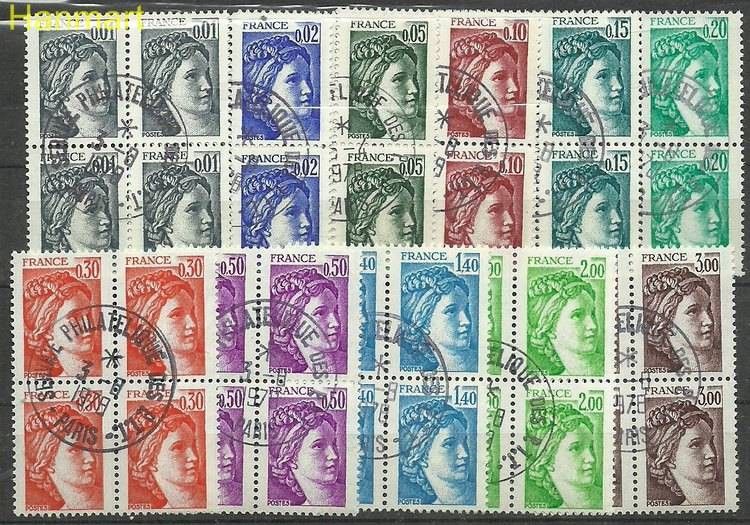 Znaczek Francja 1978 Mi vie2080-2090v Stemplowane