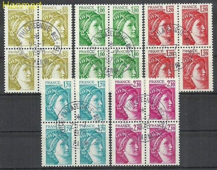 Znaczek Francja 1978 Mi vie2104-2108Awa Stemplowane