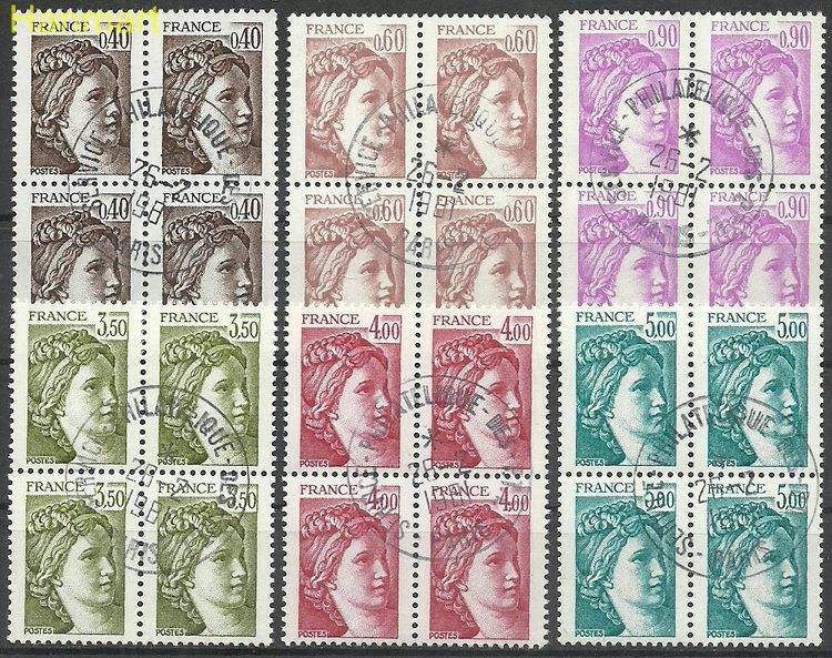 Francja 1981 Mi vie2235-2240 Stemplowane