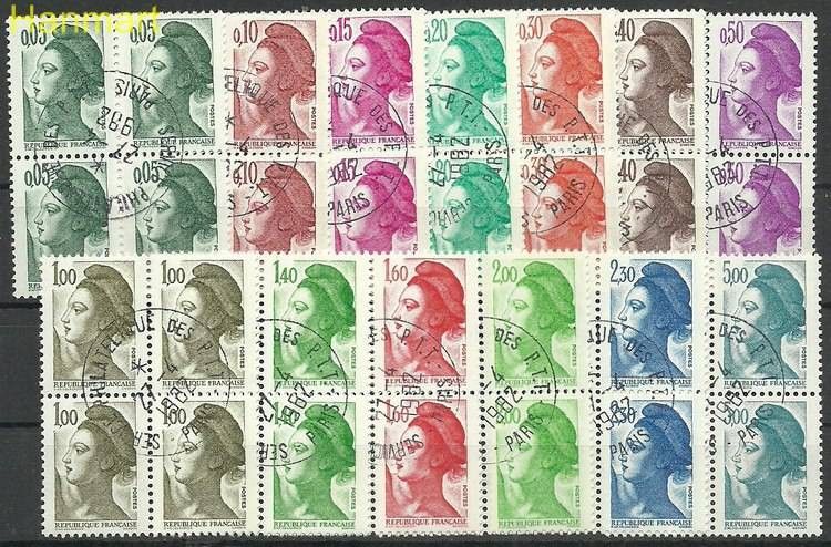Znaczek Francja 1982 Mi vie2299-2311 Stemplowane