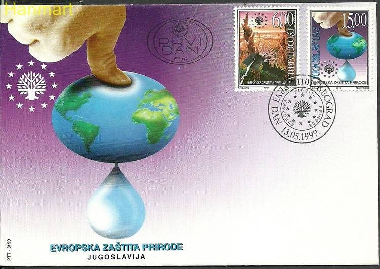 Znaczek Jugosławia 1999 Mi 2912-2913 FDC