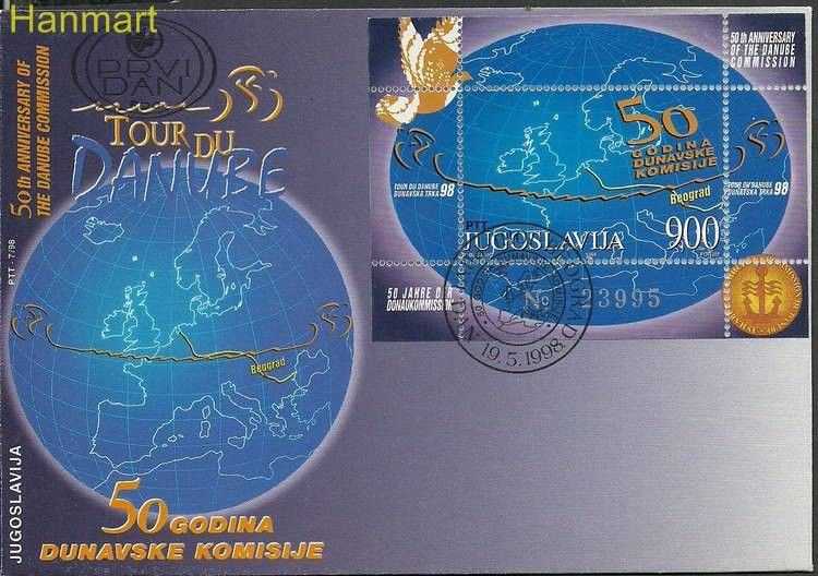 Znaczek Jugosławia 1998 Mi bl46 FDC