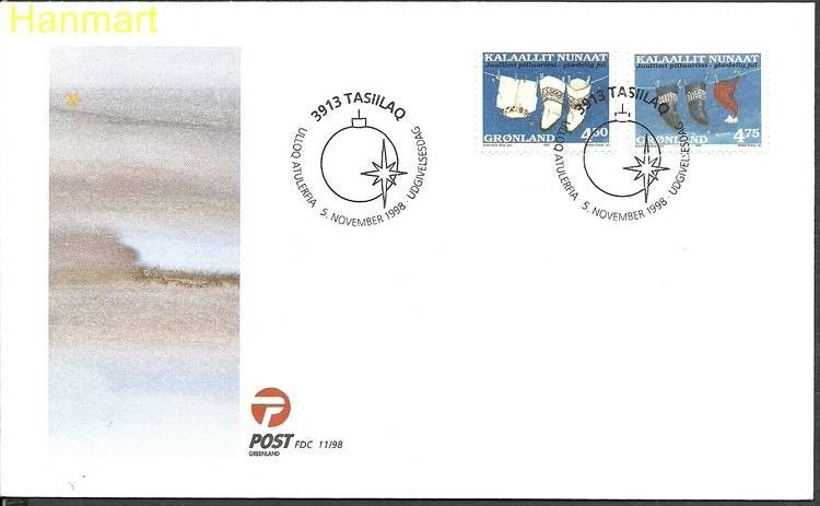 Znaczek Grenlandia 1998 Mi 329-330x FDC