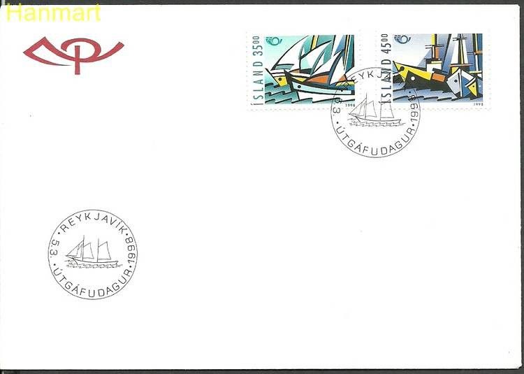 Znaczek Islandia 1998 Mi 884-885 FDC