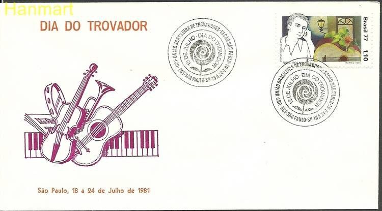 Znaczek Brazylia 1977 Mi 1589 FDC