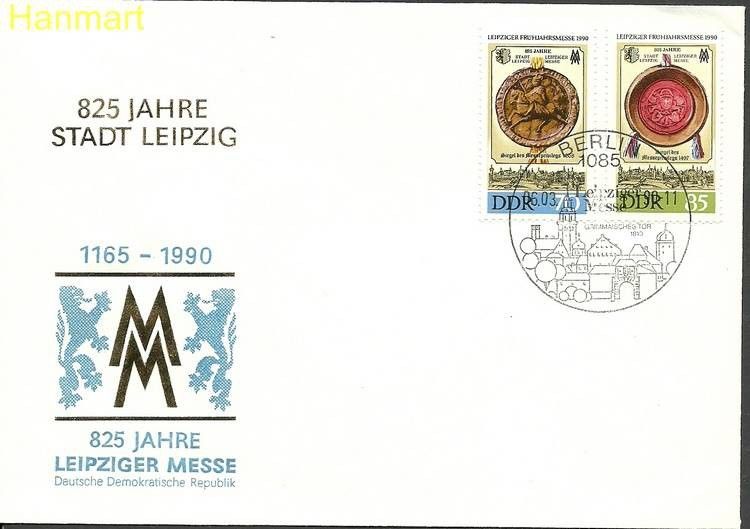 Znaczek NRD / DDR 1990 Mi 3316-3317 FDC