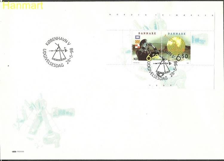 Znaczek Dania 1998 Mi bl9 FDC