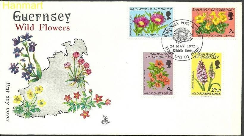 Znaczek Guernsey 1972 Mi 67-70 FDC